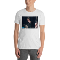 Bill Clinton's Middle Finger Shot - a Short-Sleeve Unisex T-Shirt